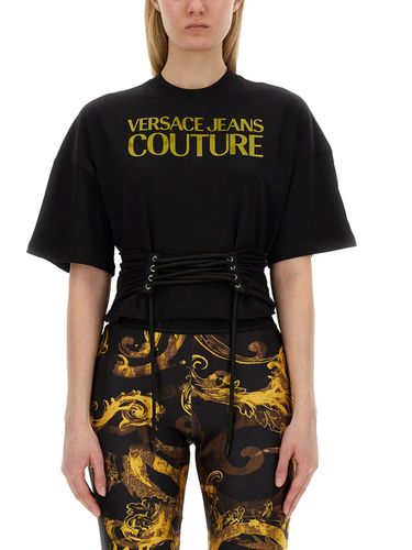 T-shirt With Logo - Versace Jeans Couture - Modalova