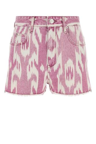 Printed Denim Lesia Shorts - Marant Étoile - Modalova