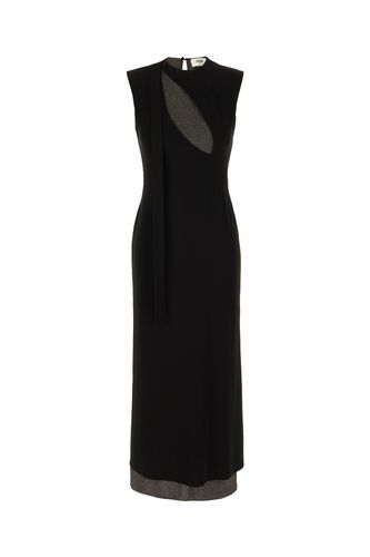 Fendi Black Stretch Viscose Dress - Fendi - Modalova