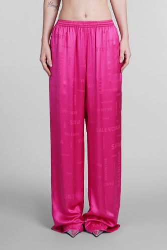 Balenciaga Pants In Fuxia Silk - Balenciaga - Modalova