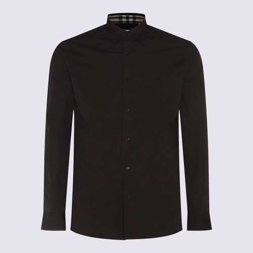 Burberry Black Cotton Shirt - Burberry - Modalova