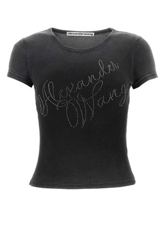 Charcoal Cotton T-shirt - Alexander Wang - Modalova