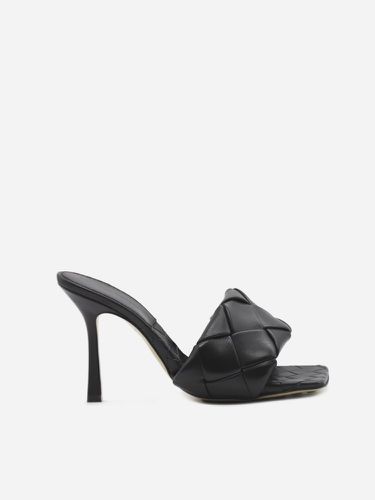 Lido Sandals In Leather With Woven Pattern - Bottega Veneta - Modalova