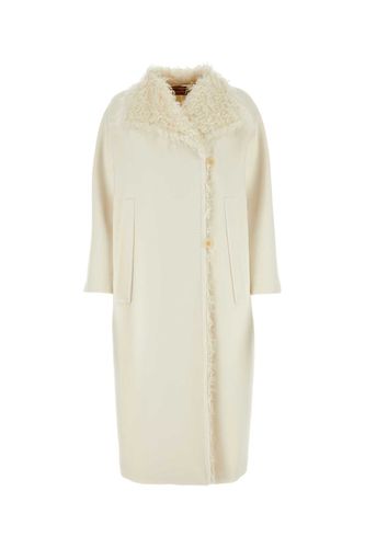 Ivory Wool Verve Coat - Max Mara Studio - Modalova