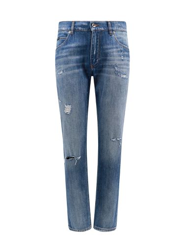 Distressed Denim Jeans - Dolce & Gabbana - Modalova