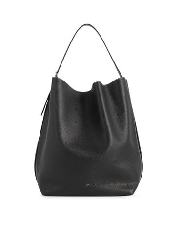 Totême Belted Tote Black Grain - Totême - Modalova