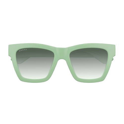 Gucci Gg1714s Linea Gg Logo 004 Green Grey Sunglasses - Gucci Eyewear - Modalova