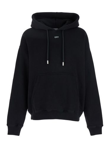 Vibe Arrow Skate Hoodie With Drawstring Hood And Maxi Logo Print On The Rear In Cotton Man - Off-White - Modalova