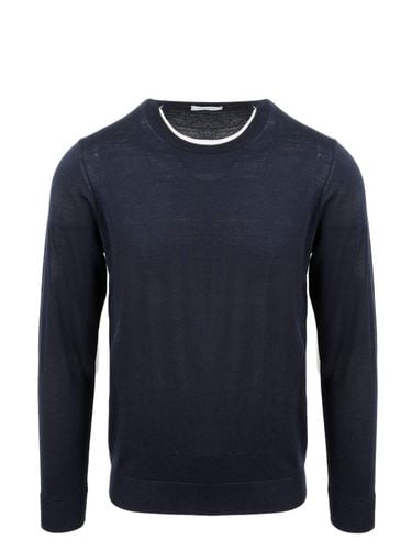 Crewneck Long-sleeved Sweater - Paolo Pecora - Modalova