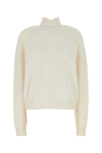 Fendi White Cashmere Blend Sweater - Fendi - Modalova