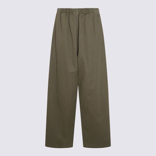 Balenciaga Dark Green Cotton Pants - Balenciaga - Modalova