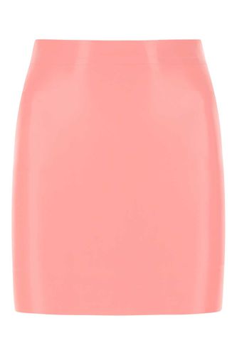 Versace Pink Latex Mini Skirt - Versace - Modalova