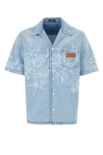 Versace Barocco Sea Denim Shirt - Versace - Modalova