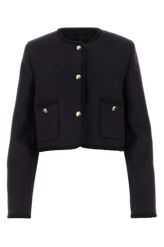 Miu Miu Navy Blue Wool Blazer - Miu Miu - Modalova