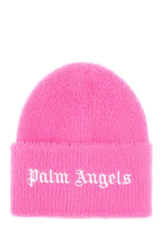 Palm Angels Beanie Hat With Logo - Palm Angels - Modalova