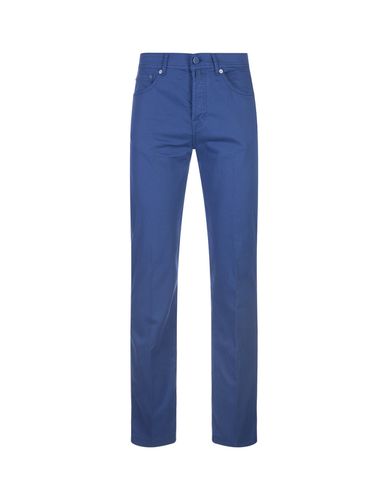 Cobalt 5 Pocket Straight Leg Trousers - Kiton - Modalova