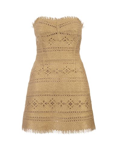 Macramé Lace Short Bustier Dress - Ermanno Scervino - Modalova