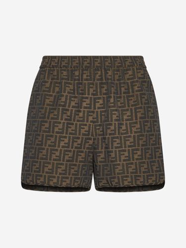 Fendi Ff Logo Cotton-blend Shorts - Fendi - Modalova