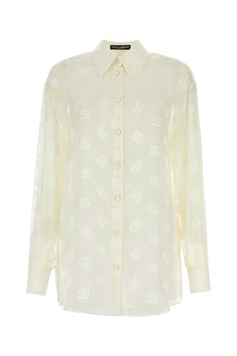 Ivory Viscose Blend Shirt - Dolce & Gabbana - Modalova