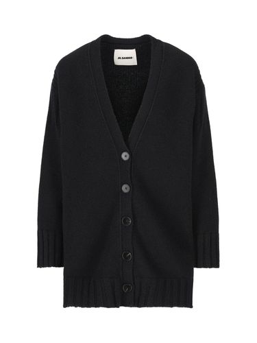 Buttoned V-neck Long-sleeved Cardigan - Jil Sander - Modalova