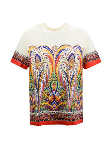 Etro Bandana Print Crewneck T-shirt - Etro - Modalova