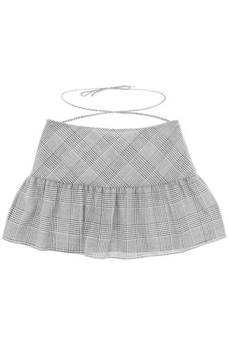 Prince De Galles Mini Skirt - Alessandra Rich - Modalova