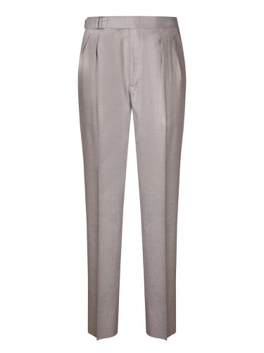 Canali Grey And Beige Flannel Pants - Canali - Modalova