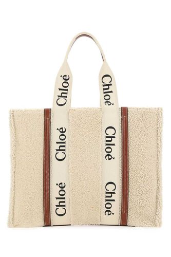 Woody Shearlng Large Tote Bag - Chloé - Modalova