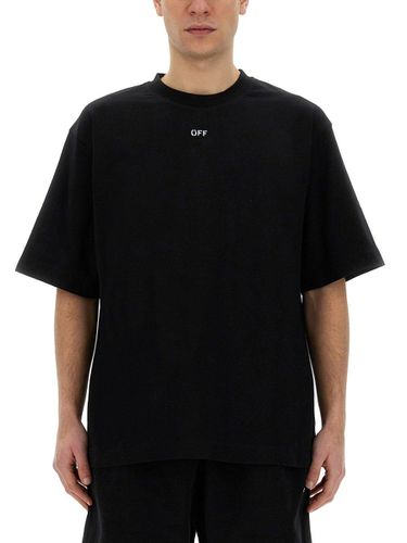 Logo Printed Crewneck T-shirt - Off-White - Modalova