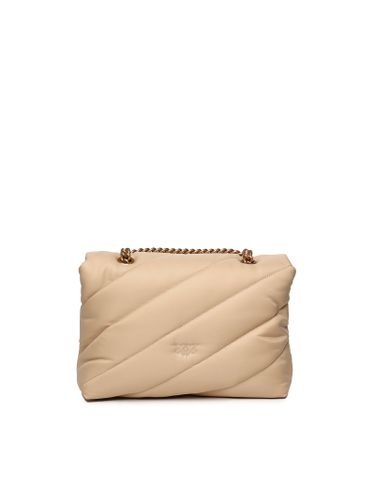 Love Bag Quilted Fabric Shoulder Bag - Pinko - Modalova