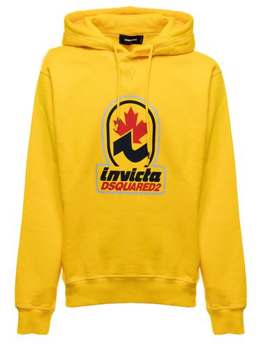 Yellow Jersey Hoodie Invicta X D-squared2 Man - Dsquared2 - Modalova