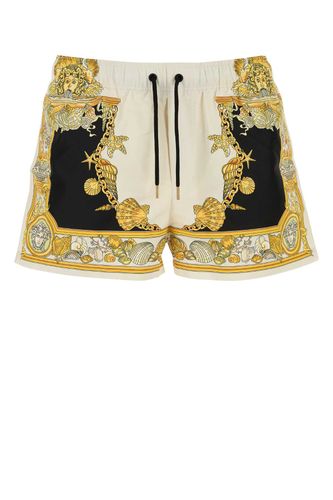 Printed Polyester Swimming Shorts - Versace - Modalova