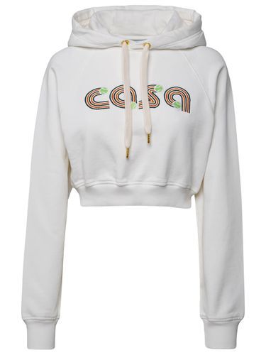 Casablanca Logo Cropped Hoodie - Casablanca - Modalova