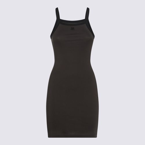 Courrèges Brown Cotton Mini Dress - Courrèges - Modalova