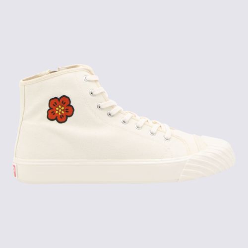 Kenzo White Canvas Sneakers - Kenzo - Modalova