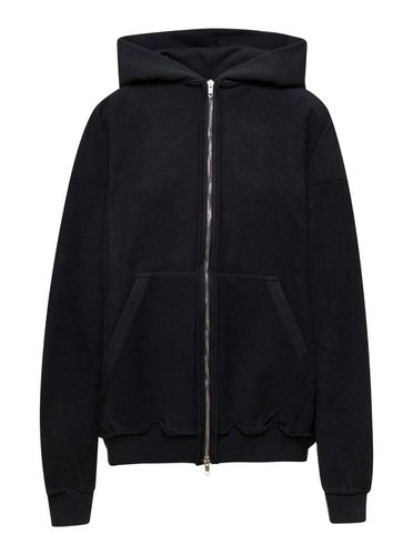 Logo Printed Zipped Hoodie - Balenciaga - Modalova