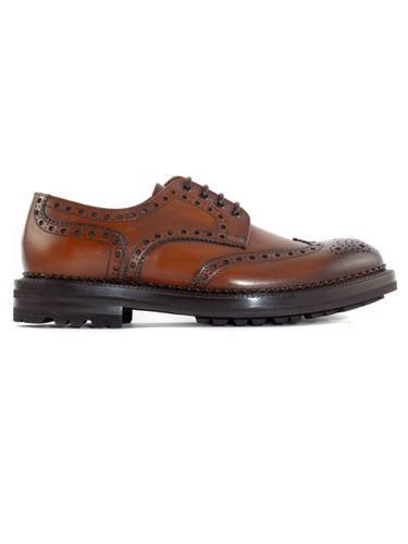 Leather Lace-up Derby - Green George - Modalova