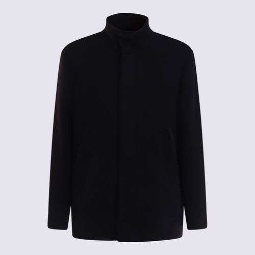 Tod's Navy Blue Cotton Coat - Tod's - Modalova