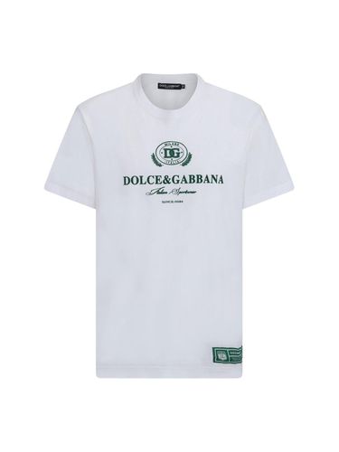 Logo Printed Crewneck T-shirt - Dolce & Gabbana - Modalova