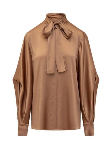 Puff Sleeved Satin Blouse - Alberta Ferretti - Modalova