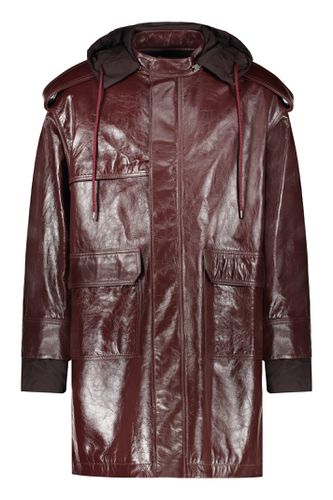 AMBUSH Hooded Leather Jacket - AMBUSH - Modalova
