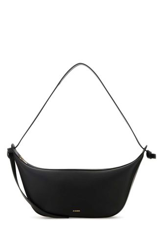 Black Leather Knot Shoulder Bag - Jil Sander - Modalova