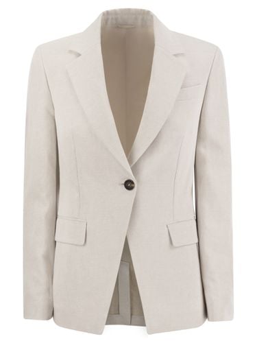 Cotton And Linen Jacket - Brunello Cucinelli - Modalova