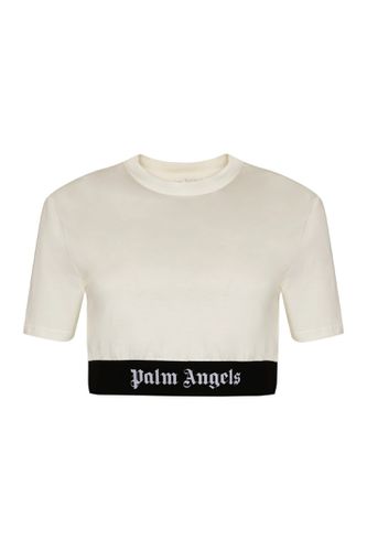 Palm Angels Cotton Crop Top - Palm Angels - Modalova