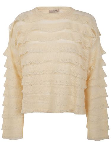 TwinSet Round Neck Sweater - TwinSet - Modalova