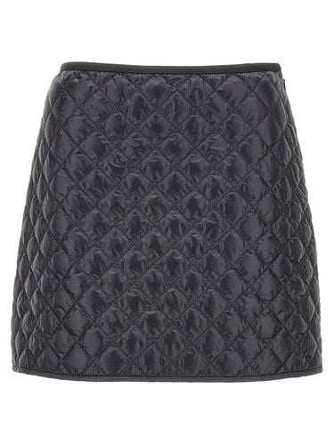 Logo Patch Quilted Mini Skirt - Moncler - Modalova