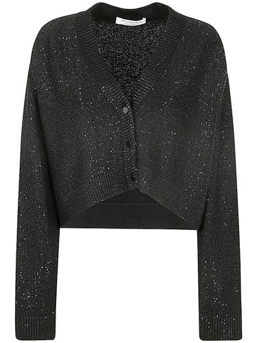 Sequin-embellished Buttoned Cardigan - Philosophy di Lorenzo Serafini - Modalova