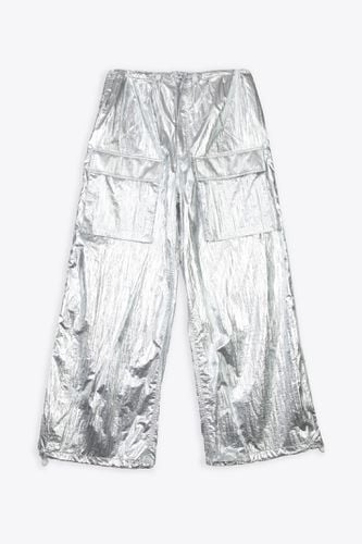 Pantalone Metallic Silver Nylon Parachute Cargo Pant - MM6 Maison Margiela - Modalova