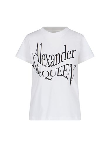 Alexander McQueen Logo T-shirt - Alexander McQueen - Modalova