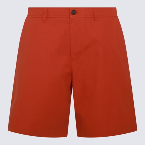 Maison Kitsuné Red Cotton Shorts - Maison Kitsuné - Modalova